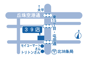 39（サンキュー）店 地図